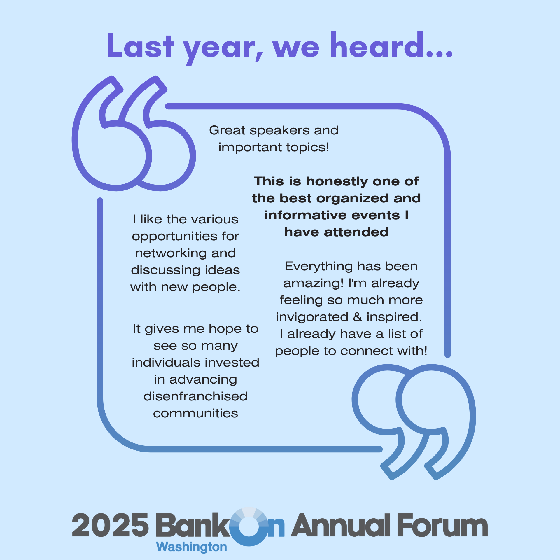 Quotes from the 2024 Bank On WA Forum Feedback